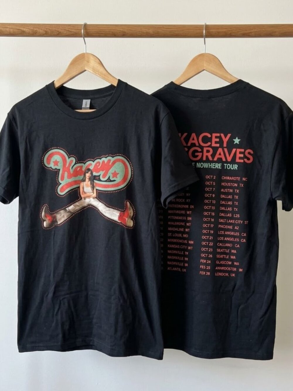 Kacey Musgraves Middle Of Nowhere Tour 2026 Signature Dates Back T-Shirt Reprint